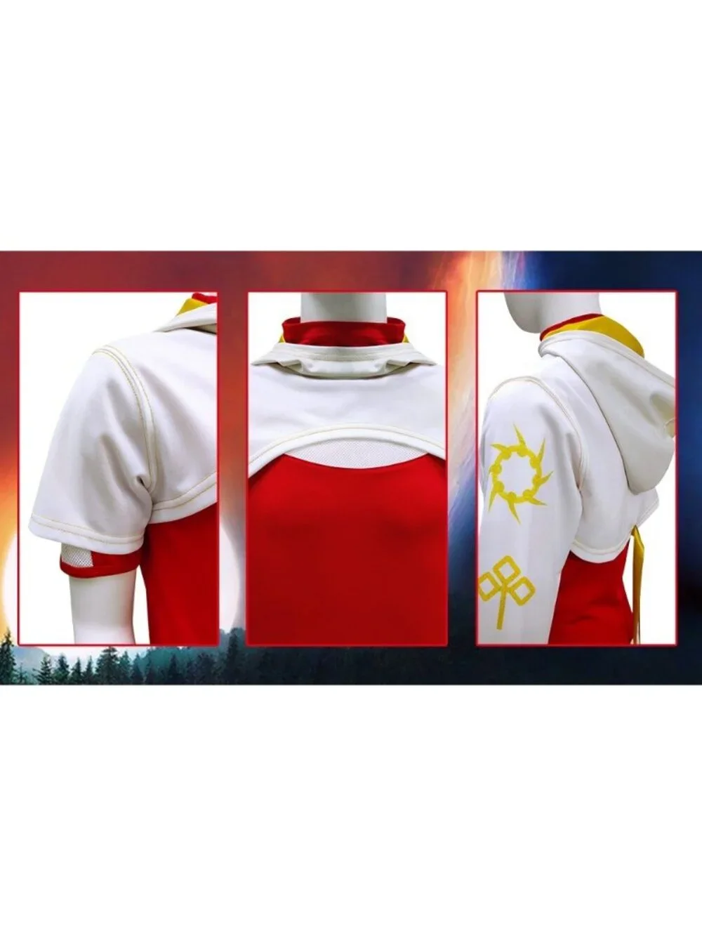 Zombie Girls Costume Halloween Cosplay Cheerleader 3PCS Uniform Kids 11-12 Years